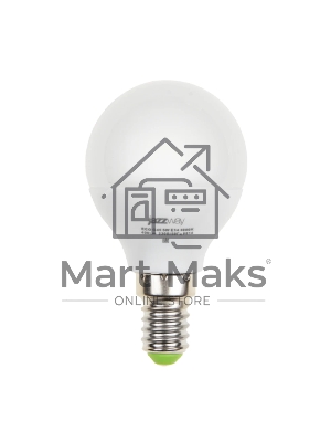 Лампа светодиодная JazzWay PLED-ECO-G45 5Вт шар 3000К тепл. белый E14 400лм 220-240В