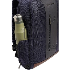 Рюкзак мужской Piquadro Brief2 CA4818BR2/BLUCU темно-синий/коричневый нейлон/натур.кожа