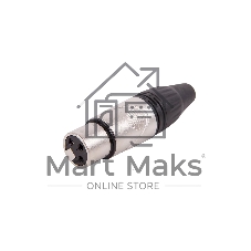 Разъем аудио FORCE CFA-022XLR (F), материал контактных частей медь с серебряным покрытием, покрытие корпуса никель, цвет матовый серебристый/черный
