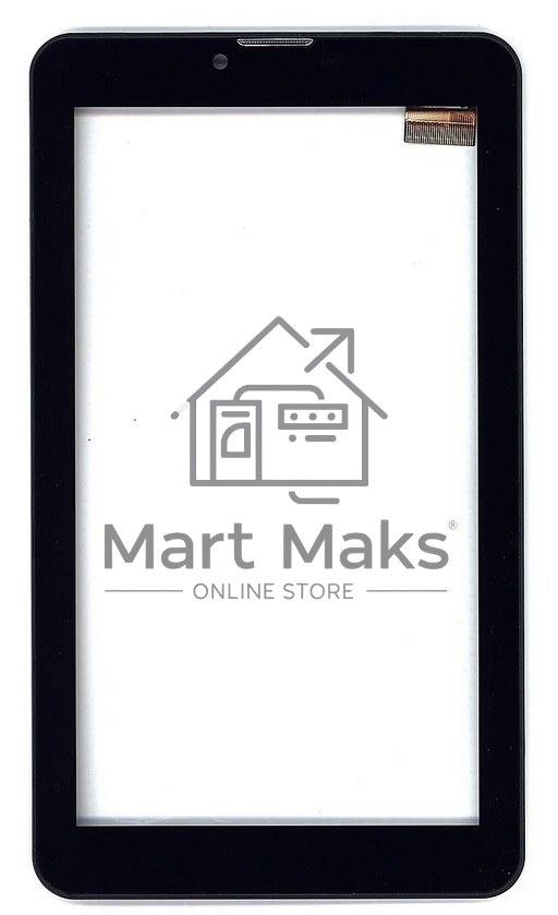 Сенсорное стекло (тачскрин) для Irbis, TZ54, черное с рамкой