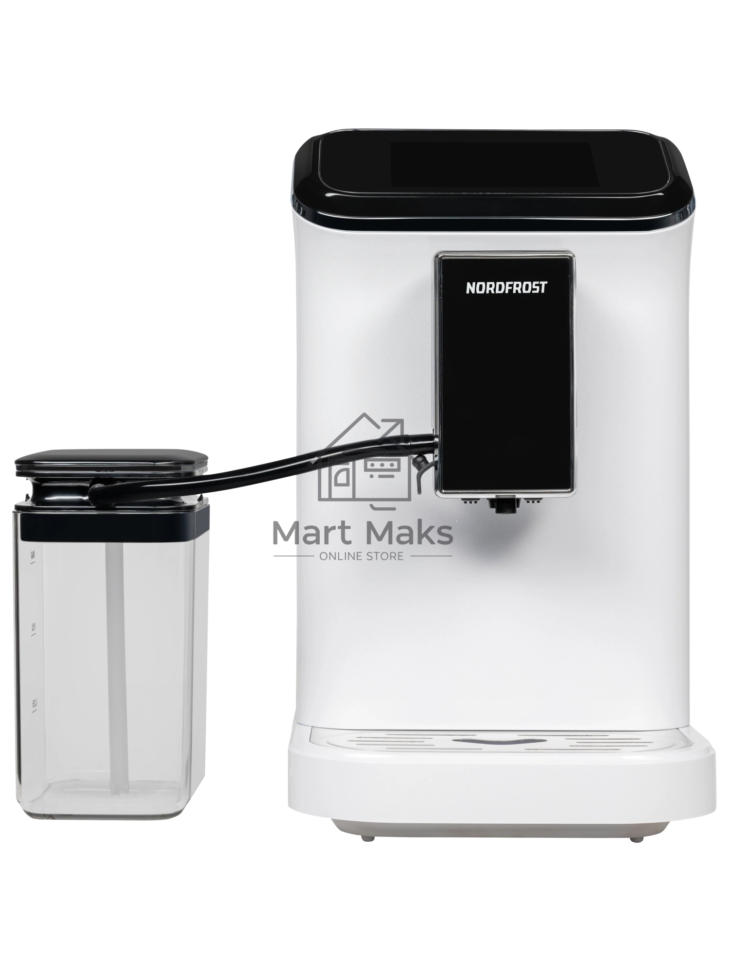 Кофемашина автоматическая Nordfrost HOME 300 W белый/черный, исп. кофе - зерновой, 1.5 л, 1350 Вт, 20 Бар