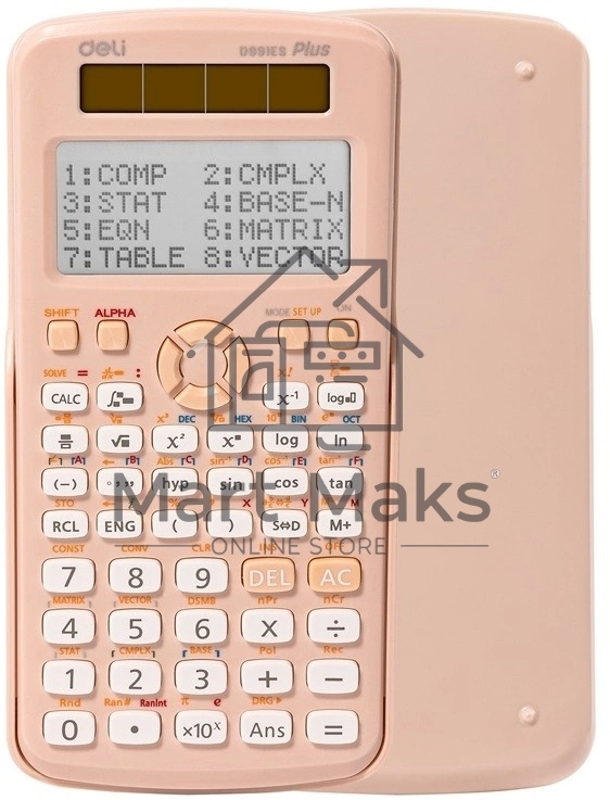 Калькулятор научный Deli ED991ES розовый 10+2-разр.