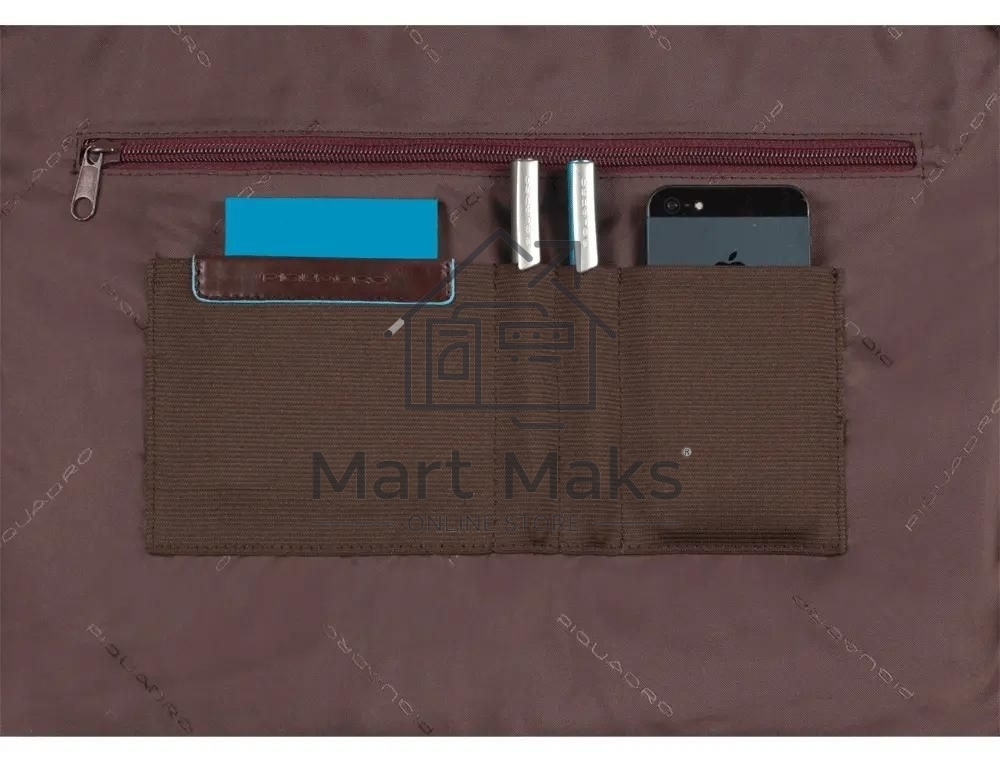 Портфель Piquadro Blue Square CA3111B2/MO, коричневый, натур.кожа/нейлон