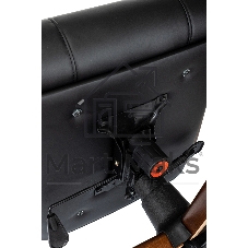 Кресло руководителя Бюрократ T-9933Walnut черный, эко.кожа, крестов. металл/дерево