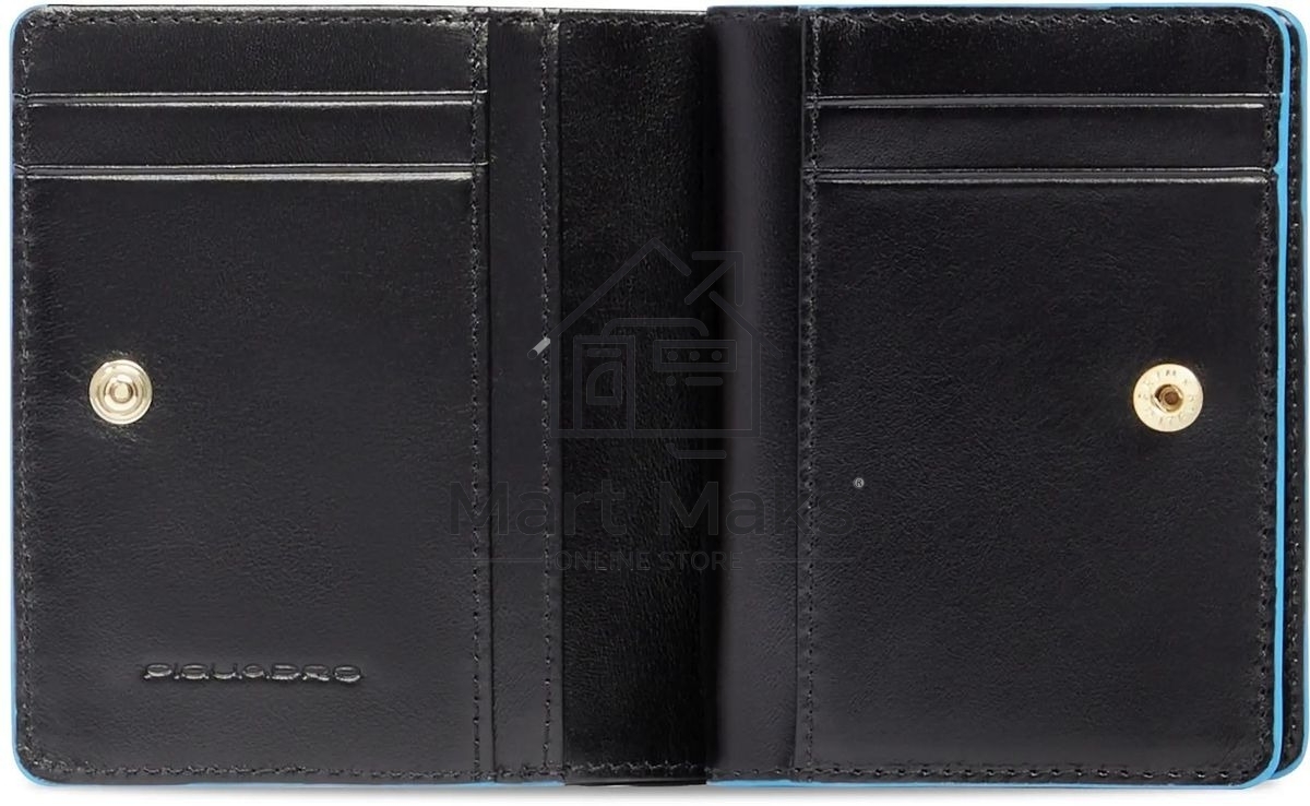 Кошелек женский Piquadro Blue Square PD6660B2R/N черный натур.кожа