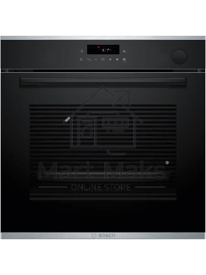 Встраиваемый духовой шкаф Bosch HRG232EB3 Serie 4 с добавлением пара Bosch, Auto Pilot 15, объем 71 л, 8 режимов нагрева, 3D Hotair, Soft move door,телескопические направляющие 1уровень,гидролиз+каталитическая очистка задней стенки,сенсорное управление,че