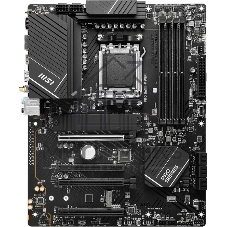 Материнская плата MSI PRO B650-P WIFI, AM5, AMD B650, 4xDDR5, 6xSATA, 2xM.2 (PCIe 4.0), 2xPCIe 4.0 x16, 2xPCIe 3.0 x16, 1xHDMI, 1xDP, 1x2.5Gb LAN, Wi-Fi, Bluetooth, 1xUSB-C 20Gbps, 3xUSB-A 10Gbps, 4xUSB-A 5Gbps, 3x3.5 мм, 7.1, чёрный, ATX
