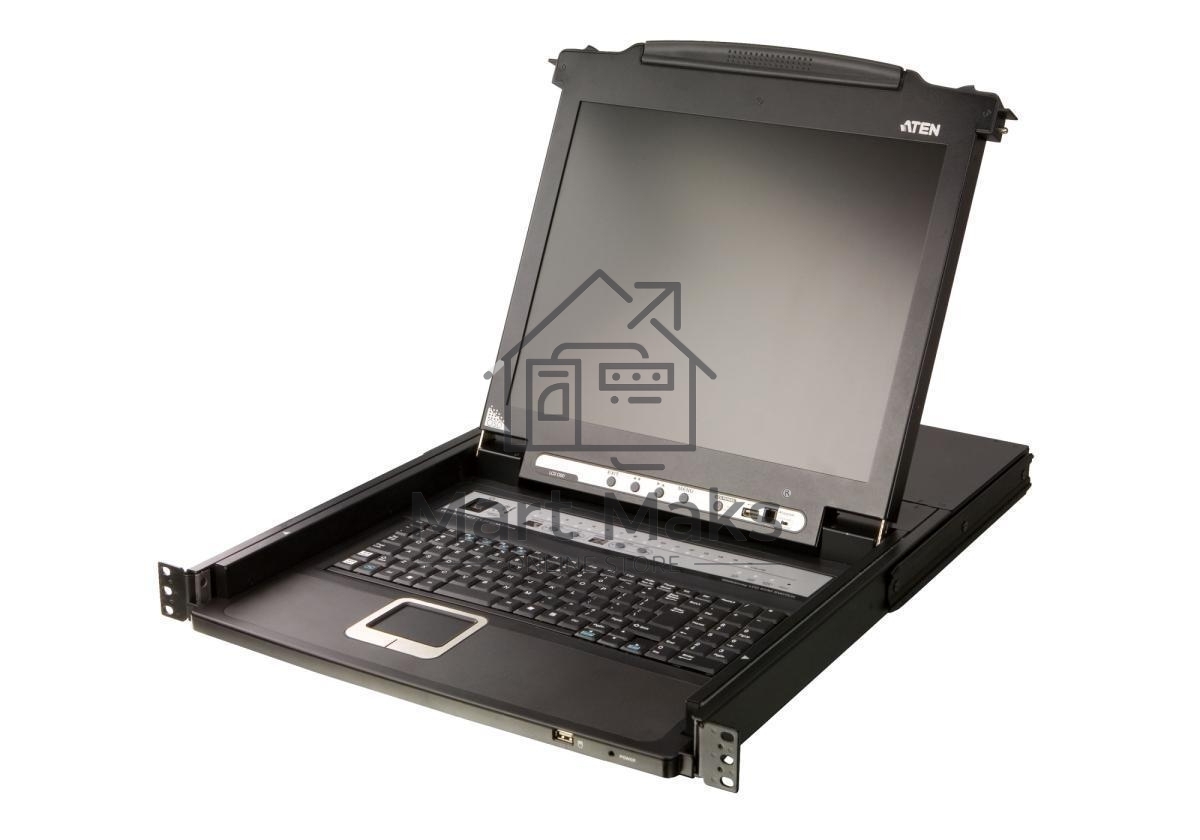 Портовый переключатель 16 с KVM консолью ATEN 16-Port PS/2-USB VGA Single Rail 17.3