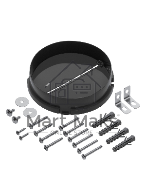 Вытяжка телескопическая Maunfeld Clyde 50, черный/черное стекло, 46 см, 600 куб. м/ч, 56