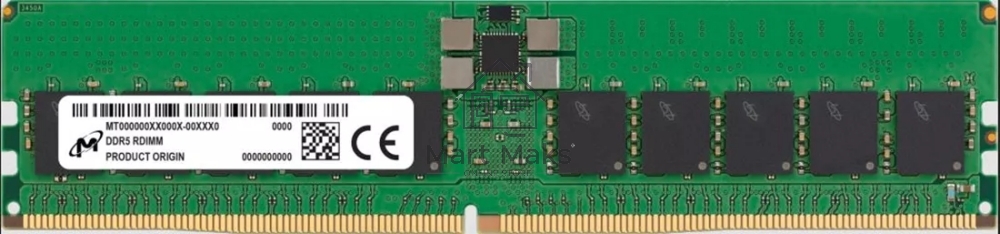 Оперативная память Micron, DDR5, 64GB (1x64 GB), 5600 MHz, CL40, ECC, RDIMM, OEM