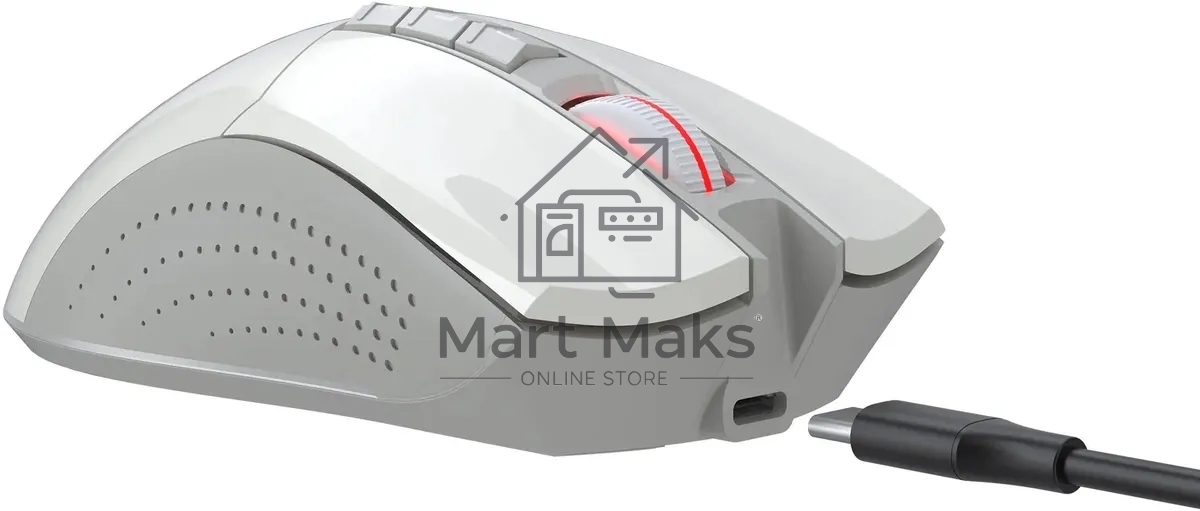 Мышь беспроводная A4Tech Bloody R90 Plus белый, 5000 dpi, радиоканал, USB, кнопки - 8