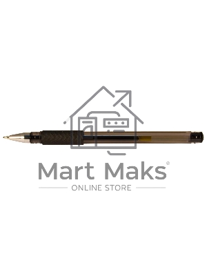 Ручка гелевая Silwerhof ADVANCE (026158-02) d=0.5мм, черные чернила, кор.карт. сменный стержень линия 0.3мм, резиновая манжета