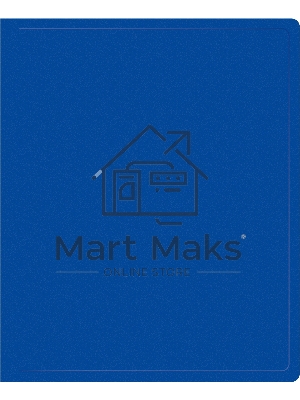 Папка на 2-х кольцах Silwerhof Eco A4, пластик, 0.5мм, синий