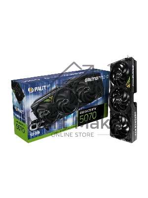 Видеокарта Palit PA-RTX 5070Ti GAMINGPRO-S OC 16Gb RTX5070TI 16Gb 256bit GDDR7 2295/28000 HDMIx1 DPx3 HDCP Ret