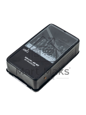 Набор сверл по металлу HSS (1-13мм, 25 шт) Deli DH-MHZ025-ED1 металлический кейс