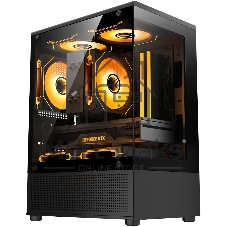 Компьютерный корпус Accord ACC-UE2B TG OFFICE PRO черный без БП mATX 2xUSB2.0 1xUSB3.0 1xUSB3.1 audio