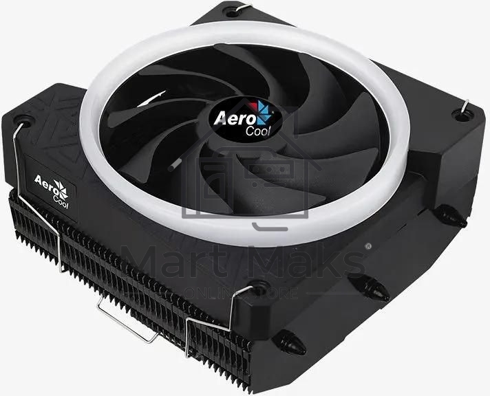Кулер для процессора AeroCool/Formula Cylon 3H черный, 120 мм, алюминий, 1800 об/мин, 24.3 дБ, 4 pin, 125 Вт, 98 мм