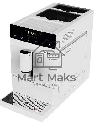 Кофемашина Hyundai HAM-4400 белый/черный, исп. кофе - зерновой, 1.1 л, 1350 Вт, 20 бар