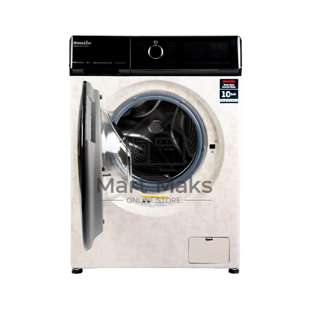 Стиральная машина Smile SWMSW8MB1400 бежевый, загрузка фронтальная 8 кг, 1400 об/мин, класс: А+