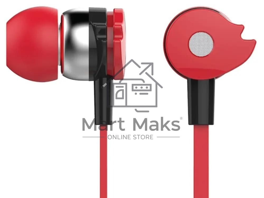 Проводные наушники Oklick HS-S-210 красный, внутриканальные, Jack 3.5 мм