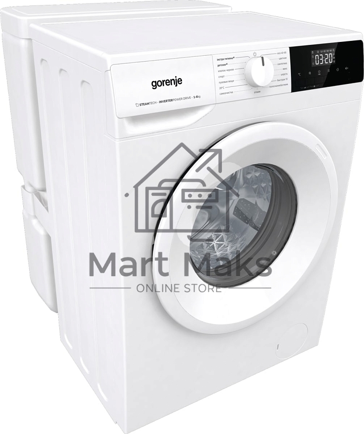 Стиральная машина Gorenje W2NHPI62SCSIRV 20010441 белый, загрузка фронтальная с баком 6 кг, 1200 об/мин., класс: А