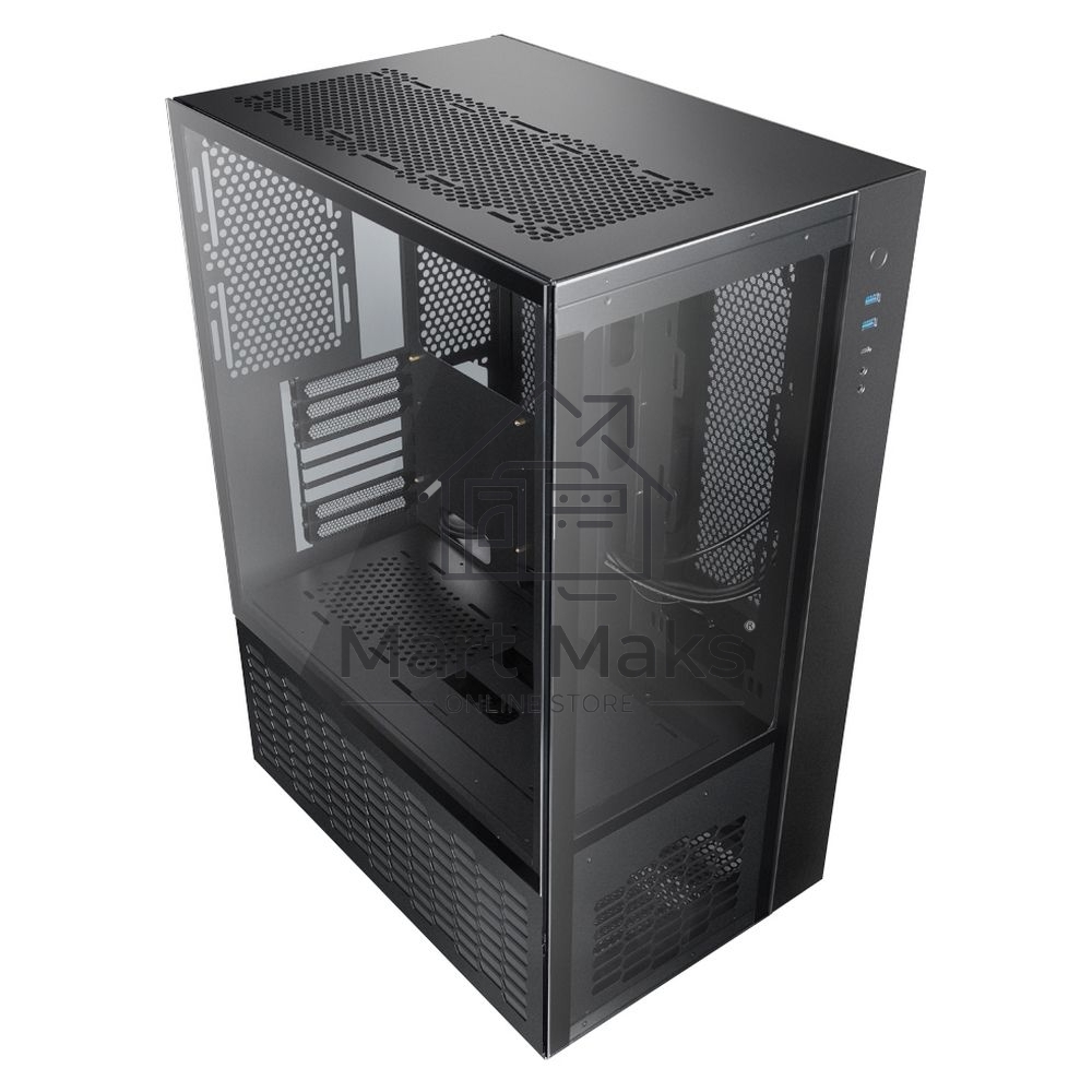 Компьютерный корпус Raijintek PAEAN PREMIUM 0R20B00208, black, Aluminum, ATX/MICRO ATX/MINI-ITX, USB3.0x2, Type Cx1, HD Audiox1
