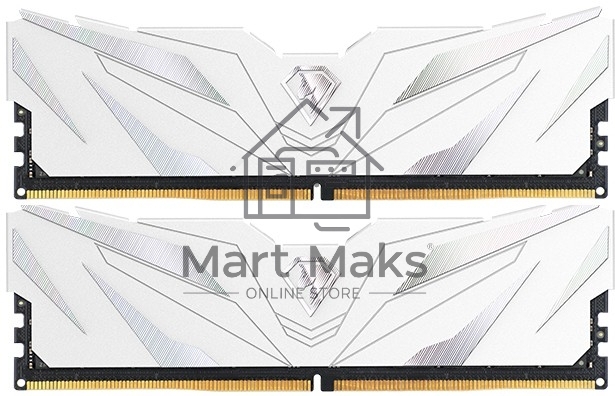 Оперативная память NETAC Shadow II, DDR5, 32GB (2x16 GB), 4800 MHz, CL40, DIMM, радиатор, белый