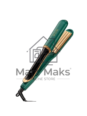 Щипцы для волос Galaxy Line GL 4524 амазонка, 60 Вт, двойное напряжение 110-240 В, LED-дисплей, съемные пластины для выпрямления и пластины гофре, подвесная петля, регулировка темп. от 120 до 220°C, керамическое покрытие, автоотключение через 1 ч