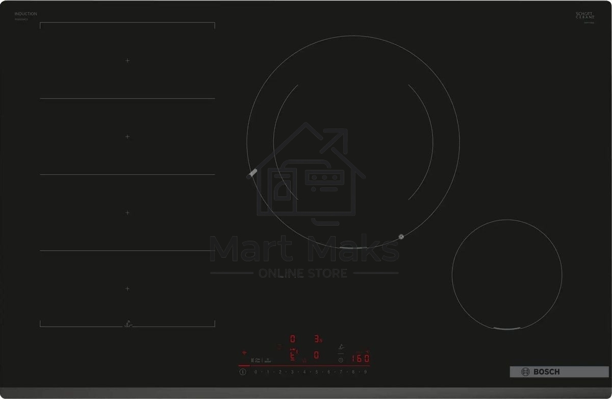 Индукционная варочная панель Bosch PXE831HC1E черный