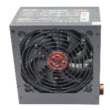 Блок питания Ginzzu CB500 12CM черный,24+4p,PCI-E, 4*SATA, 3*IDE,оплетка MB, кабель питания