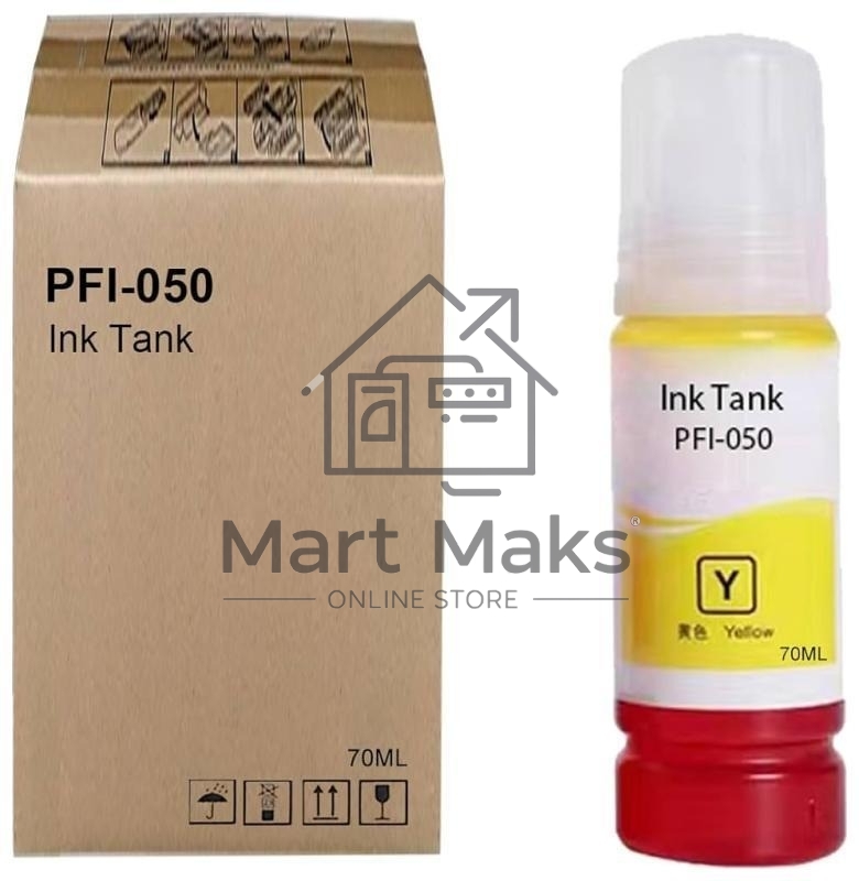 Картридж струйный Canon PFI-050Y 5701C001 желтый (70мл) для Canon imagePROGRAF TC-20M