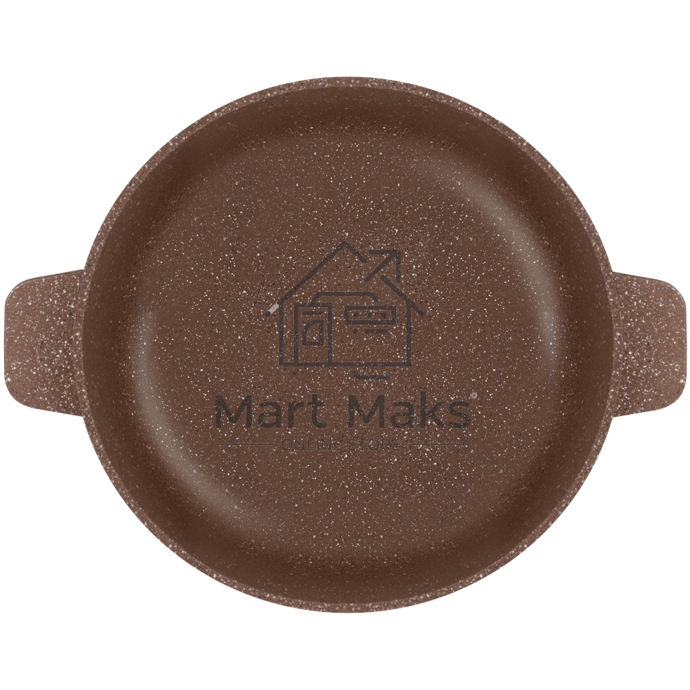Кастрюля Maunfeld CARMEL MF26CRM01CR, 26 см, 5 л из литого алюминия со стеклянной крышкой