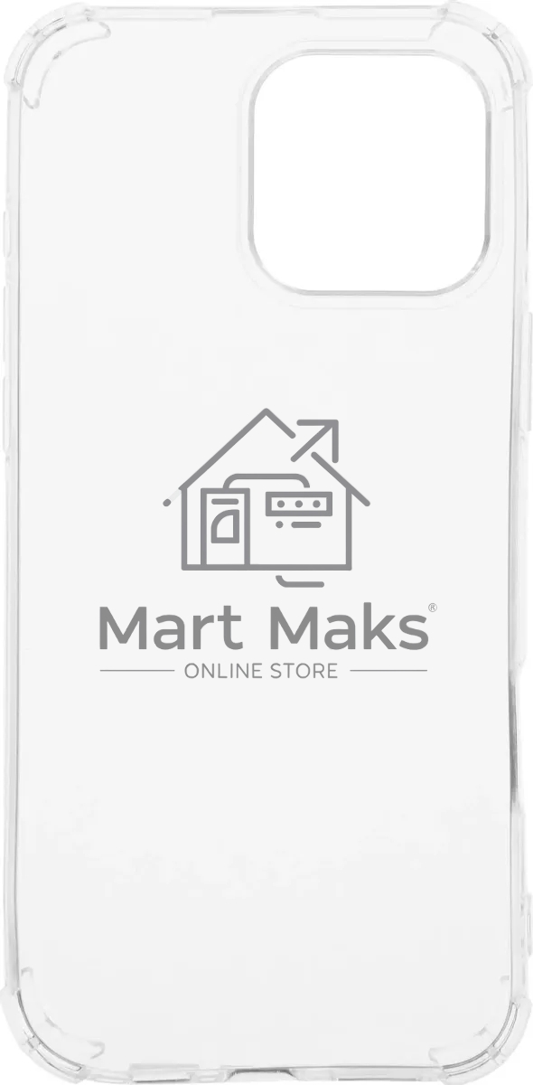 Чехол (клип-кейс) BoraSCO для Apple iPhone 16 Pro Max Bumper Case прозрачный