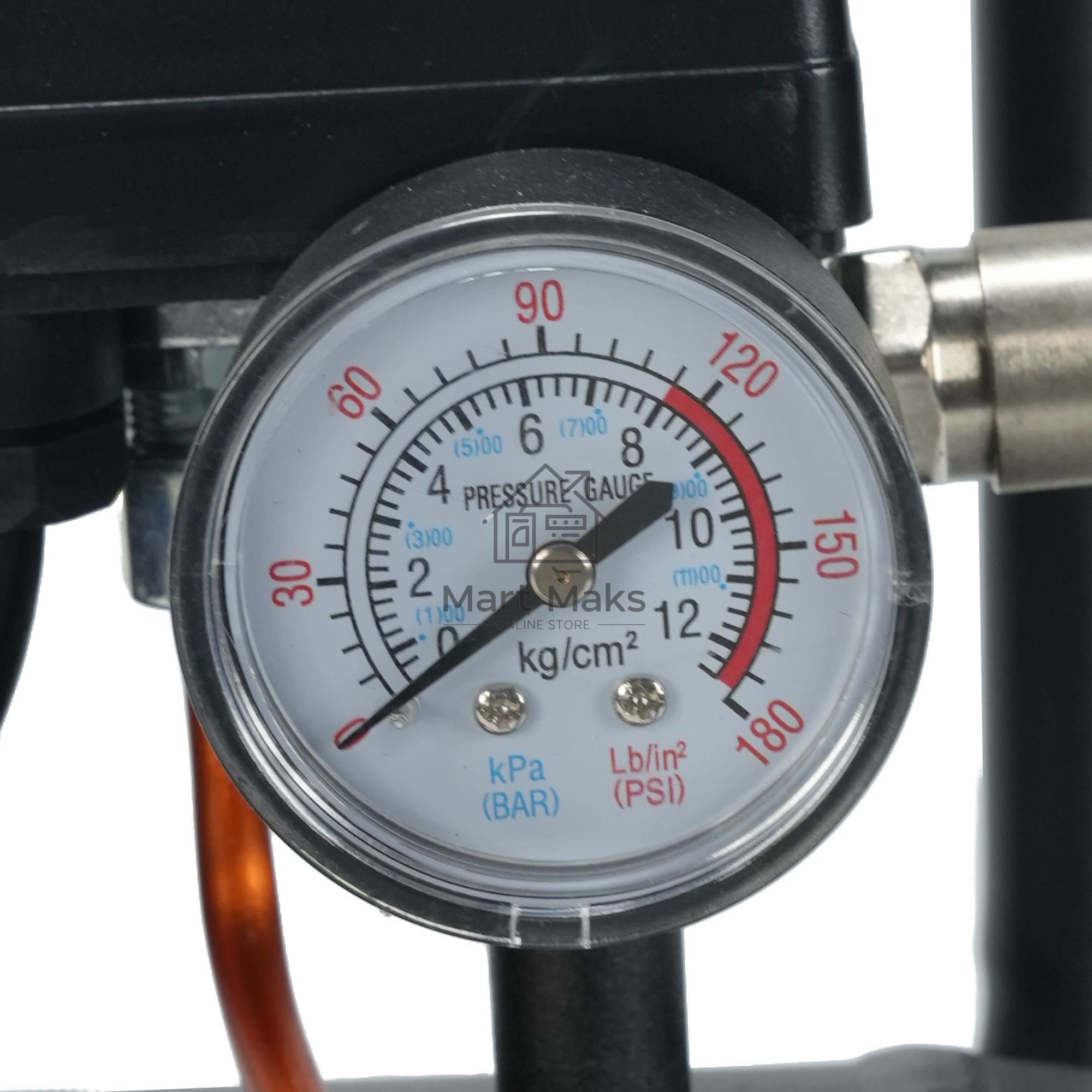 Компрессор поршневой P.I.T. PAC24-C1 безмасляный 110л/мин 24л 600Вт черный/красный