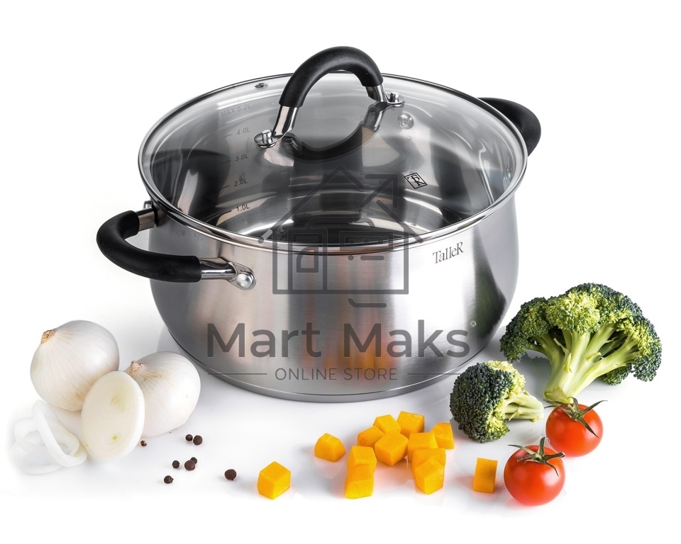 Кастрюля TalleR TR-11045 с крышкой 