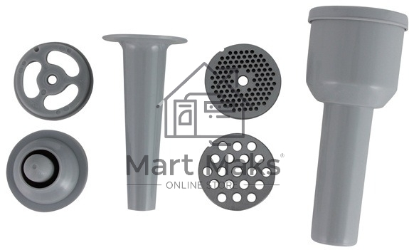 Мясорубка электрическая Bosch MFW 66020 белый/серый, 1800 Вт, 3.0 кг/мин, насадки - 5