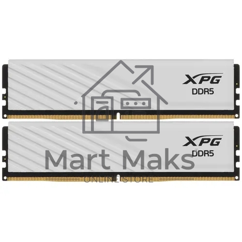 Оперативная память XPG Lancer Blade, DDR5, 32GB (2x16GB), 5600MHz, CL46, DIMM, с радиаторами, белый