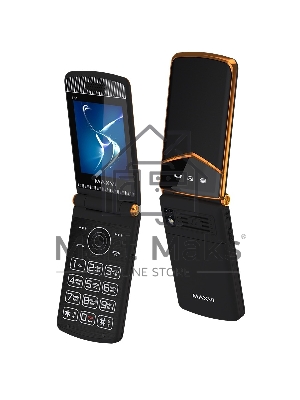 Мобильный телефон Maxvi E11 черный/золотой