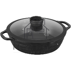 Сотейник Rondell Pacific RDA-1907 d=28 см (с крышкой) графитовый