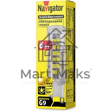 Лампа светодиодная Navigator NLL-P-G9-6-230-3K 6Вт капсульная 3000К теплый белый G9 480лм 230В