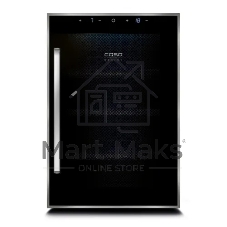 Винный шкаф CASO WineDuett Touch 12 серебристый, 33 л, 2 отсека, 12 бут., класс B