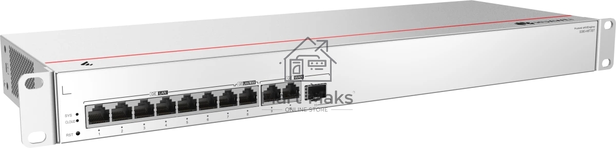 Межсетевой экран Huawei Gateway S380-H8T3ST, 2×GE WAN + 1×GE SFP WAN + 8×GE LAN, управляемый