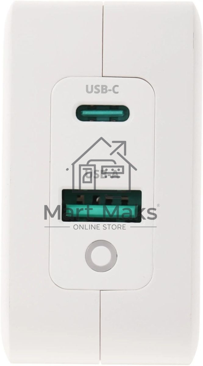 Блок питания TopON TOP-GaN-65W автоматический 65W 5V-20V 3.25A 2xUSB от бытовой электросети LED индикатор