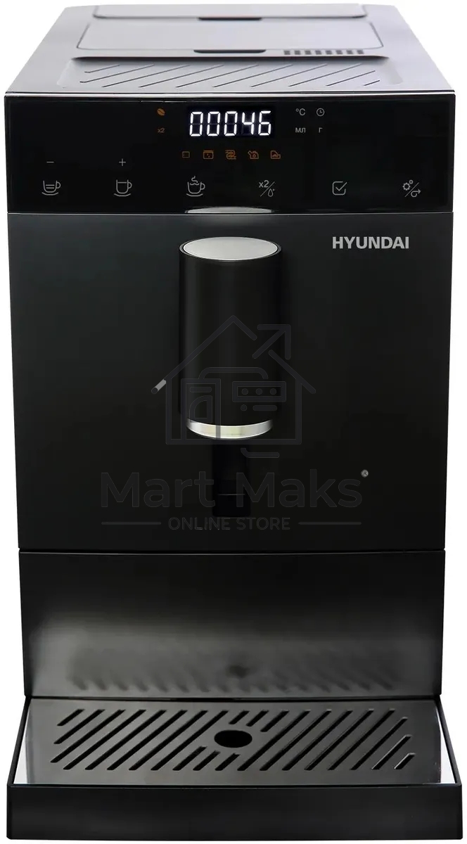 Кофемашина Hyundai HAM-4402 черный, исп. кофе - зерновой, 1.1 л, 1350 Вт, 20 Бар