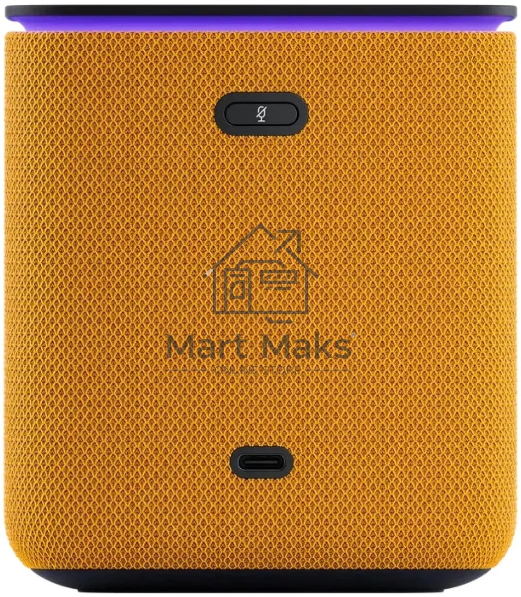 Умная колонка Яндекс Станция Миди, 24Вт, с экраном, 2 динамика, Wi-Fi, BT5.0, Zigbee, Алиса, оранжевый