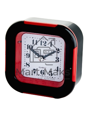 Будильник DELTA DT8-0015 9.2*4.4*9.4 см (красный)