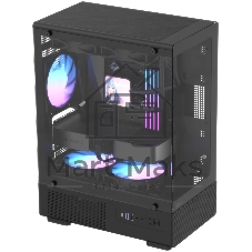 Корпус Formula Crystal Z1CM v2 черный без БП mATX 5x120мм 1xUSB3.0 audio bott PSU