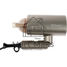 Фен SAKURA SA-4043BR коричневый, 2000 Вт, компактный