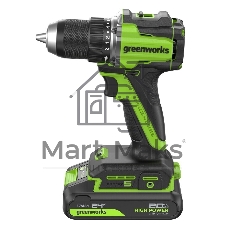 Дрель-шуруповерт Greenworks DD560 аккум. патрон:быстрозажимной (3708407CUA)