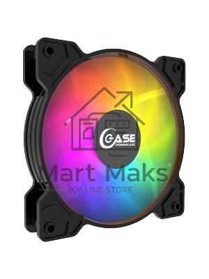 Вентилятор для корпуса Powercase M2_6P черный, 120 мм, 1200 об/мин, 29.58 дБ, 6 pin